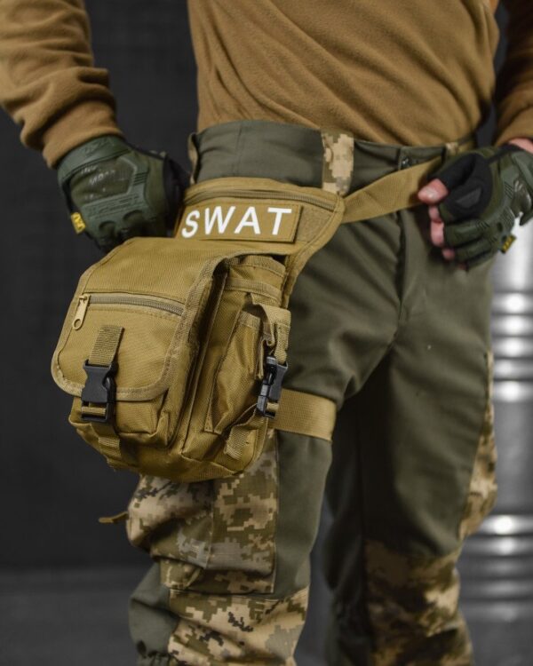 Тактична сумка на стегно Swat Tactical Coyote поясна сумка (300-coyote)