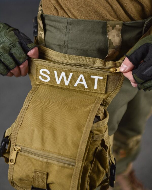 Тактична сумка на стегно Swat Tactical Coyote поясна сумка (300-coyote)