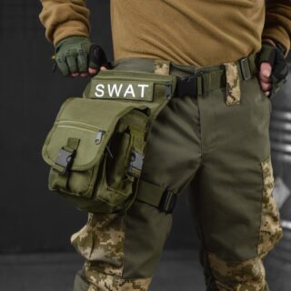 Тактична сумка на стегно Swat Tactical Olive поясна сумка (300-olive)