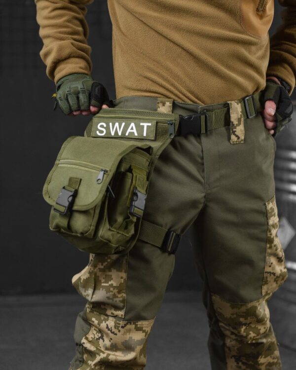 Тактична сумка на стегно Swat Tactical Olive поясна сумка (300-olive)