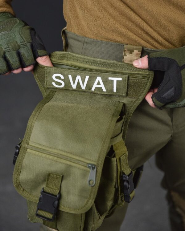 Тактична сумка на стегно Swat Tactical Olive поясна сумка (300-olive)