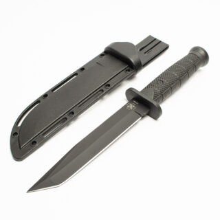 Тактичний ніж Columbia USA Tanto Black армійський ніж в пластикових піхвах (2178A)