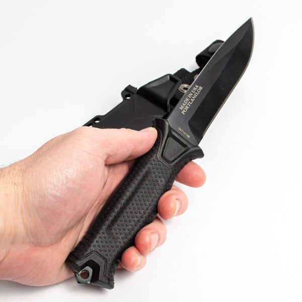 Тактичний ніж Gerber Strongarm Fixed Fine Edge Black мисливський ніж пластикові піхви