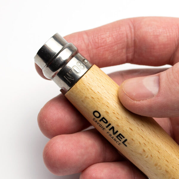 Складний ніж Opinel Inox Natural №8 Classic туристичний кишеньковий ніж (No.08 123080)