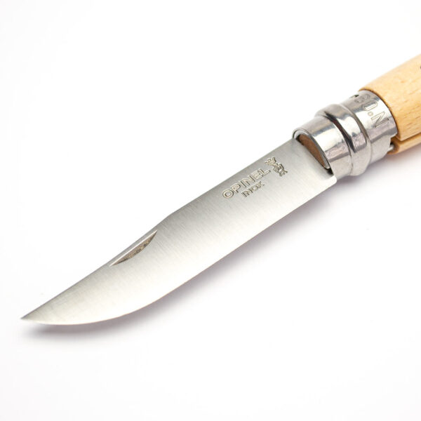 Складний ніж Opinel Inox Natural №8 Classic туристичний кишеньковий ніж (No.08 123080)