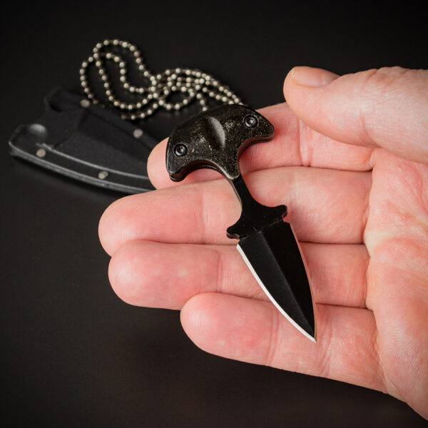 Ніж тичковий спецпризначення Push dagger Black у пластиковому чохлі (7300)