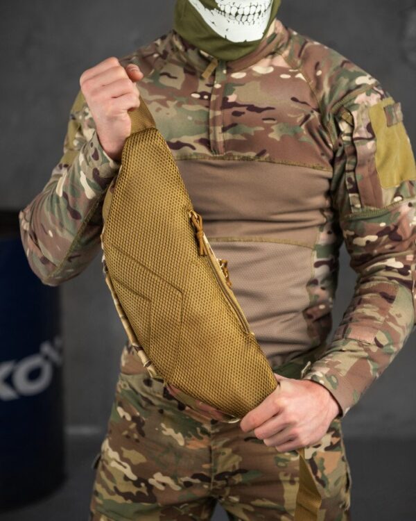 Тактична сумка бананка Tactical Belt Multicam військова поясна сумка (ban-multicam)