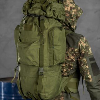 Тактичний рюкзак Tactical Olive на 65 літрів армійський рамний рюкзак (ta65-olive)