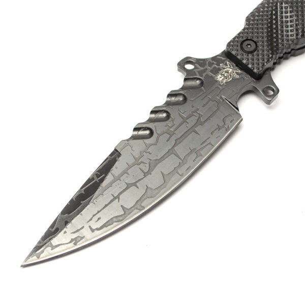 Туристичний ніж Lion Knives Fixed Black мисливський ніж у нейлонових піхвах (FS35)