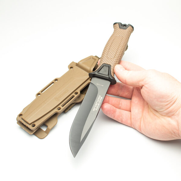 Тактичний ніж Gerber Strongarm Fixed Fine Edge Brown мисливський ніж пластикові піхви (GER-473-brown)