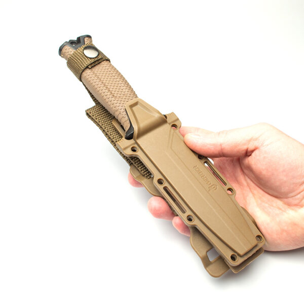 Тактичний ніж Gerber Strongarm Fixed Fine Edge Brown мисливський ніж пластикові піхви (GER-473-brown)