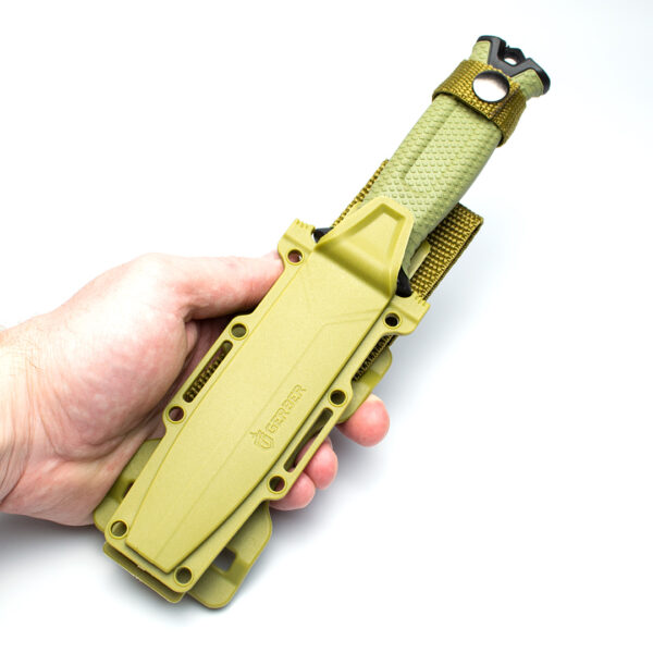 Тактичний ніж Gerber Strongarm Fixed Fine Edge Olive мисливський ніж пластикові піхви (GER-473-olive)