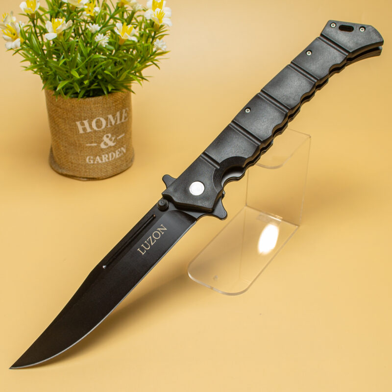 Складний ніж Outdoor Clip Point Black клинок зі сталі 8cr13 накладки пластик (B2379)