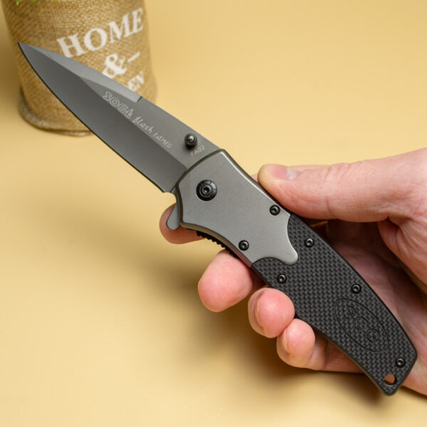 Складний ніж SOG із клинком зі сталі 440C та накладками G10 (FA02)