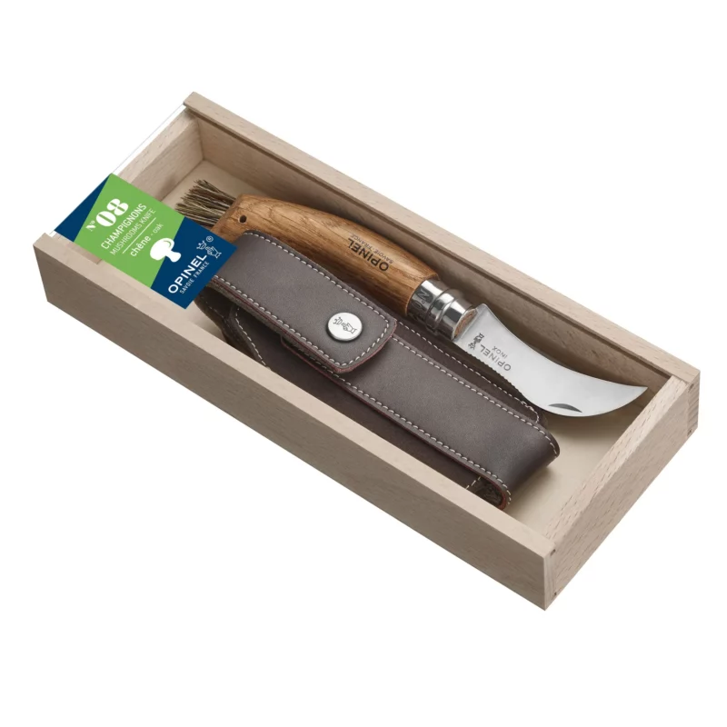 Складний ніж для грибів Opinel Chapighon №8 VRI дубова рукоятка (001327)