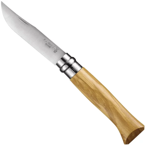 Складний ніж Opinel No.08 Slim Olive opak + etui,чохол, подарункова упаковка (001004)