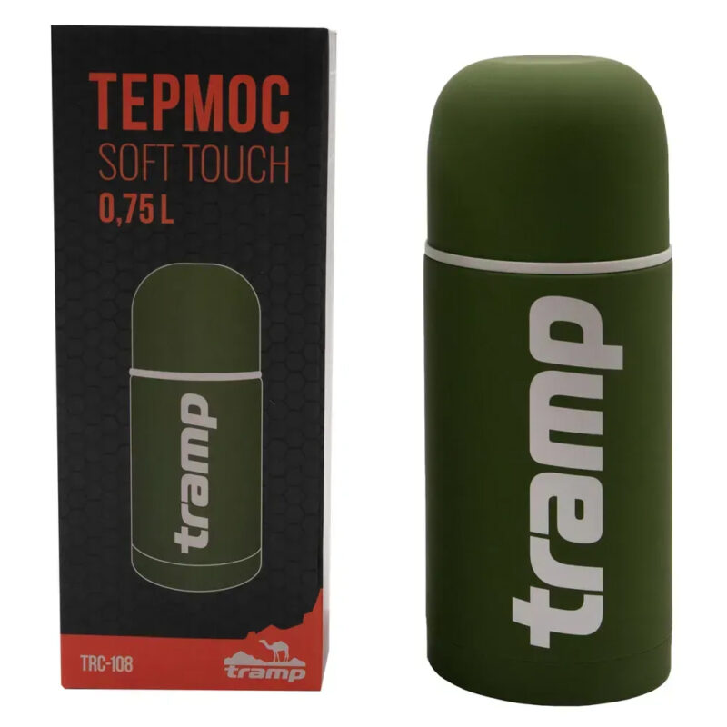 Термос питний Tramp Soft Touch 0,75л зелений TRC-108-khaki (15)