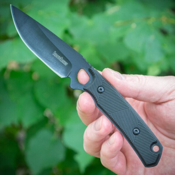 Туристичний ніж Kershaw Steppe 2048 Чорний — сталь D2, чохол з пластику