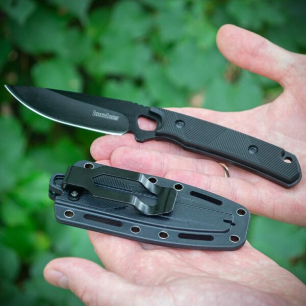 Туристичний ніж Kershaw Steppe 2048 Чорний — сталь D2, чохол з пластику