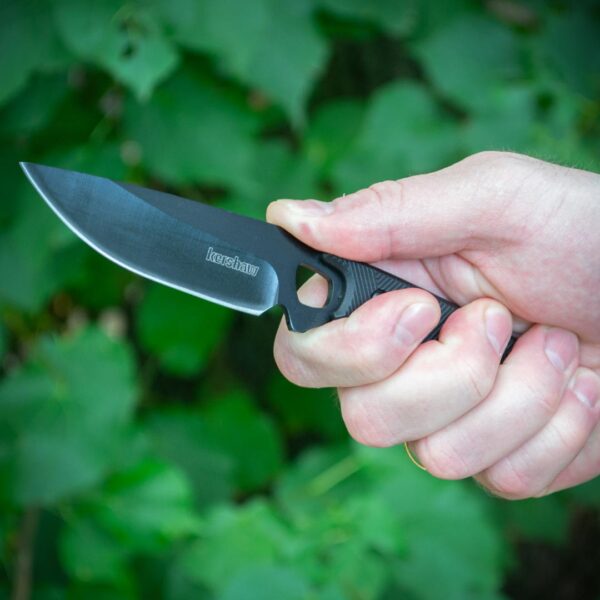 Туристичний ніж Kershaw Steppe 2048 Чорний — сталь D2, чохол з пластику