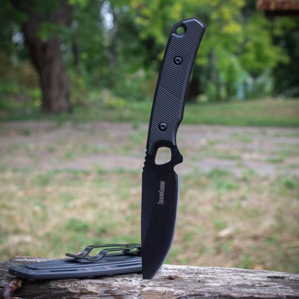 Туристичний ніж Kershaw Steppe 2048 Чорний — сталь D2, чохол з пластику