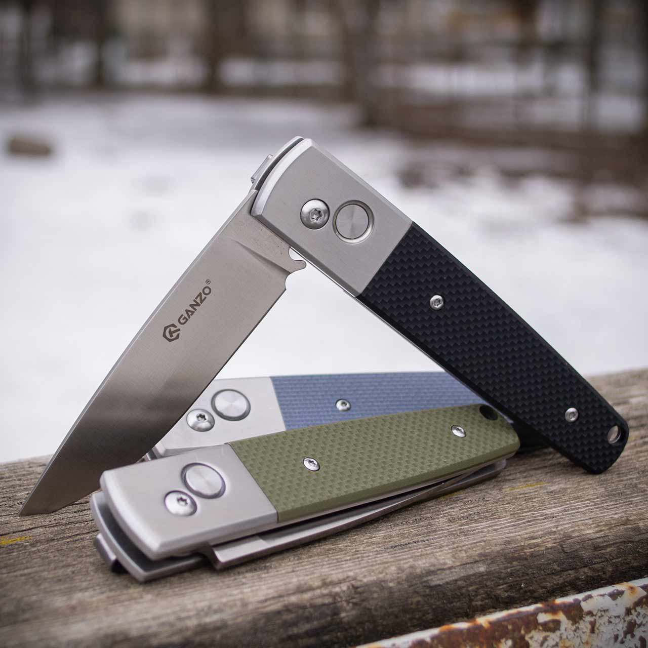 Ніж складний Ganzo G7211-BK — сталь 440C, рукоять G10 чорна