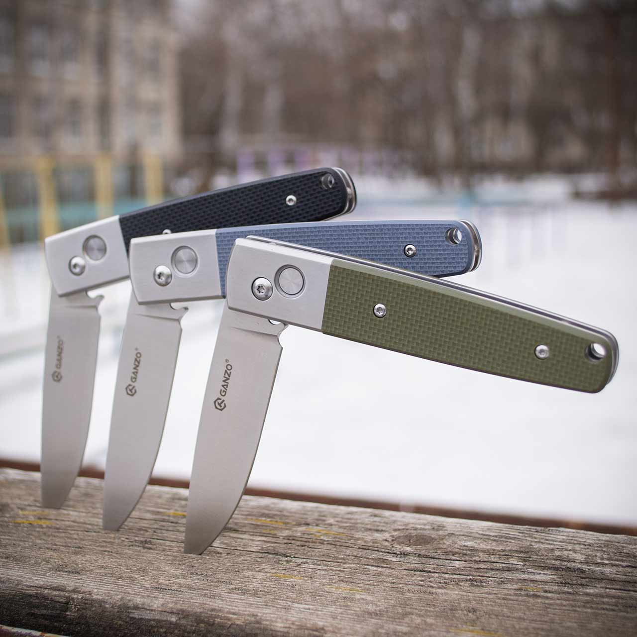 Ніж складний Ganzo G7211-BK — сталь 440C, рукоять G10 чорна