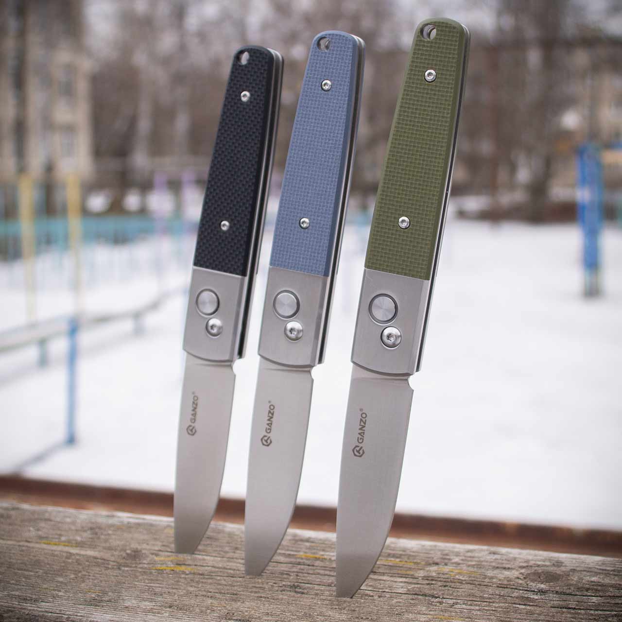 Ніж складний Ganzo G7211-BK — сталь 440C, рукоять G10 чорна