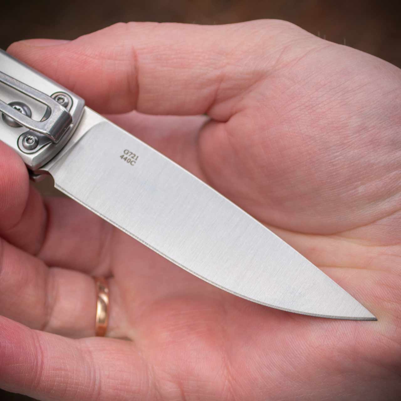 Ніж складний Ganzo G7211-BK — сталь 440C, рукоять G10 чорна