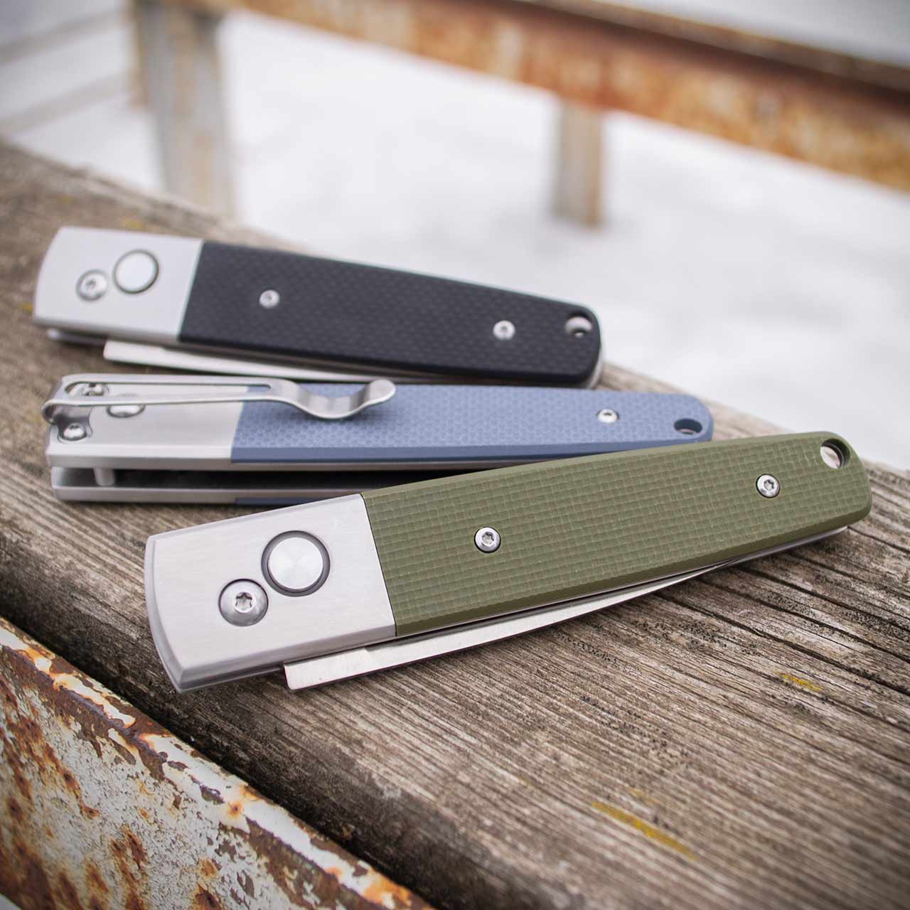 Ніж складний Ganzo G7211-BK — сталь 440C, рукоять G10 чорна