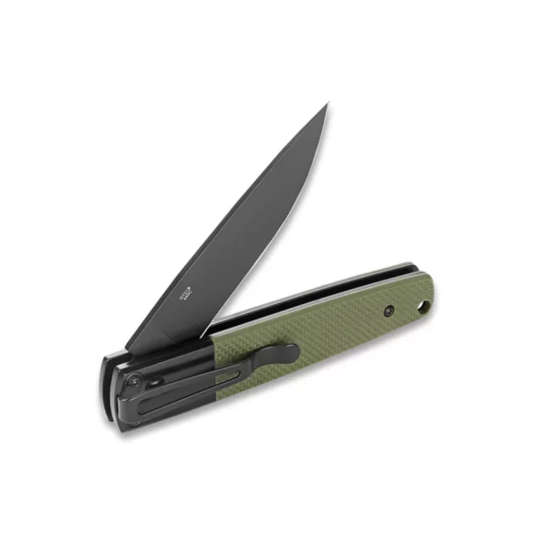 Ніж складний Ganzo G721B-GR — сталь 440C, чорний клинок, рукоять G10 зелена