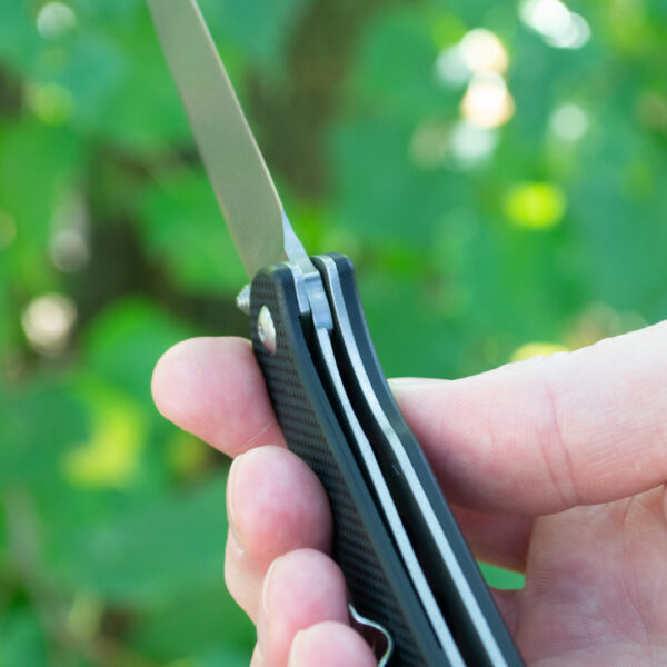 Складний ніж Ganzo G6804-BK — сталь 8Cr14MoV, чорна рукоять G10