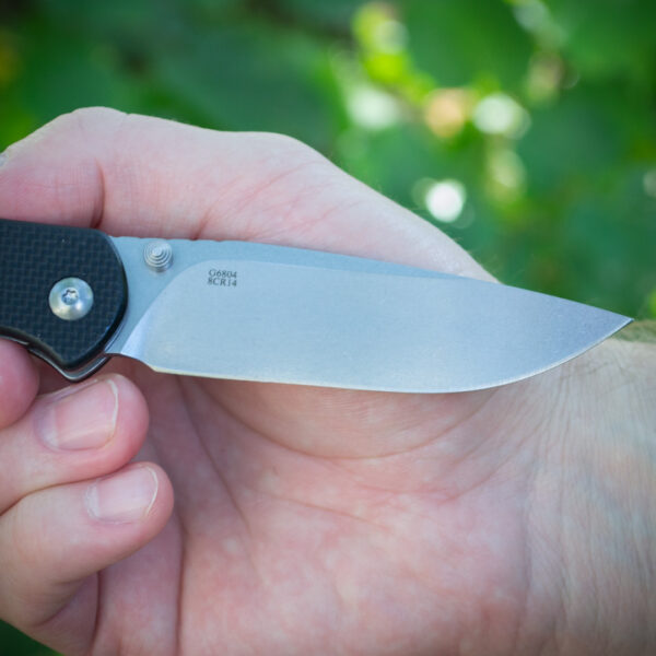 Складний ніж Ganzo G6804-BK — сталь 8Cr14MoV, чорна рукоять G10