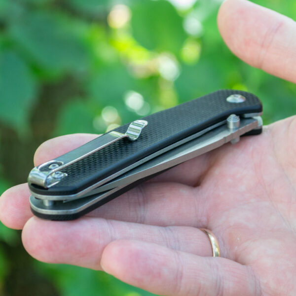 Складний ніж Ganzo G6804-BK — сталь 8Cr14MoV, чорна рукоять G10