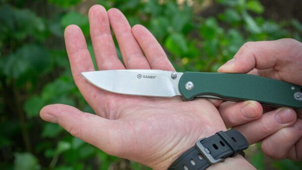 Складний ніж Ganzo G6804-GR — сталь 8Cr14MoV, зелена рукоять G10