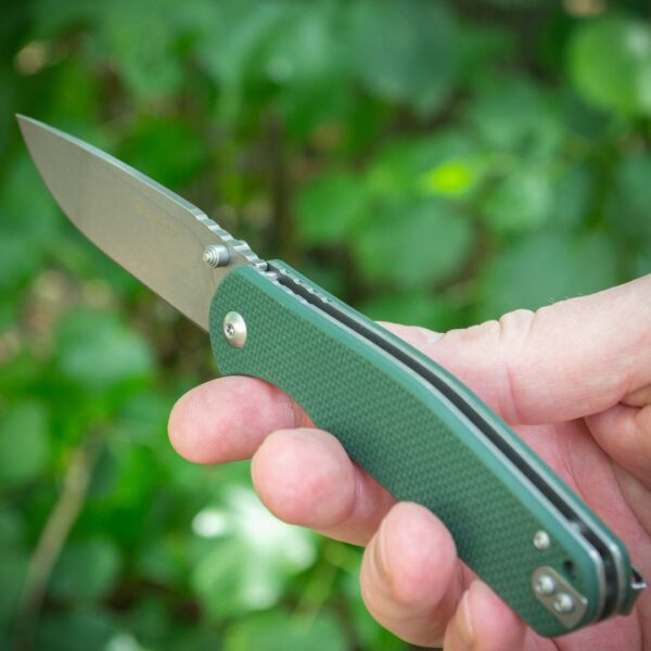 Складний ніж Ganzo G6804-GR — сталь 8Cr14MoV, зелена рукоять G10