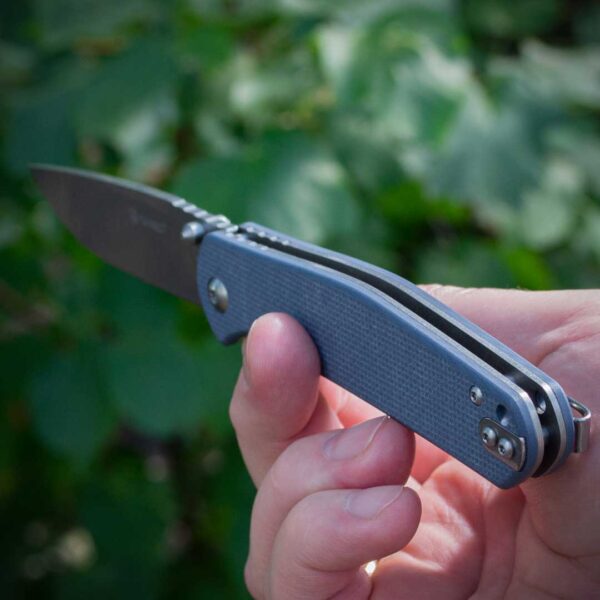 Складний ніж Ganzo G6804-GY — сталь 8Cr14MoV, сіра рукоять G10