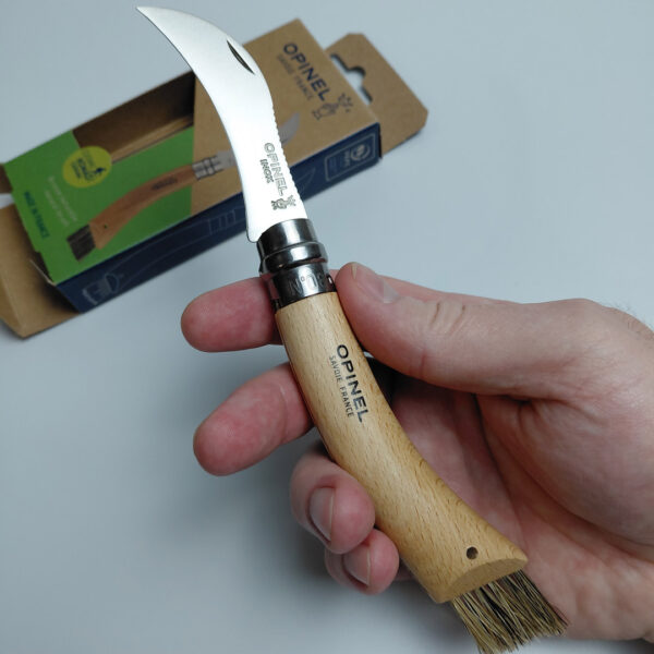 Складний ніж грибника Opinel №8 VRI, нержавіюча сталь, рукоять бук (001252)