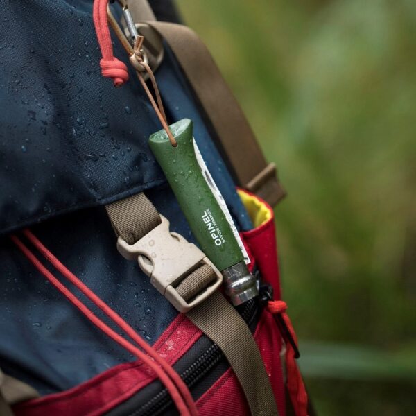 Складний ніж Opinel №8 Inox VRI Trekking, зелений, нержавіюча сталь, рукоять бук (001703), без упаковки