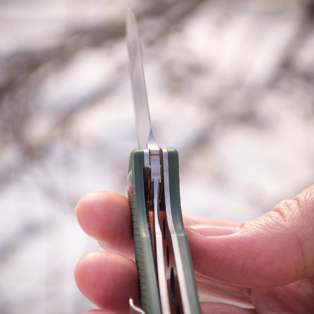 Ніж складний Ganzo G6805-GB — сталь 8Cr14MoV, зелена рукоять G10