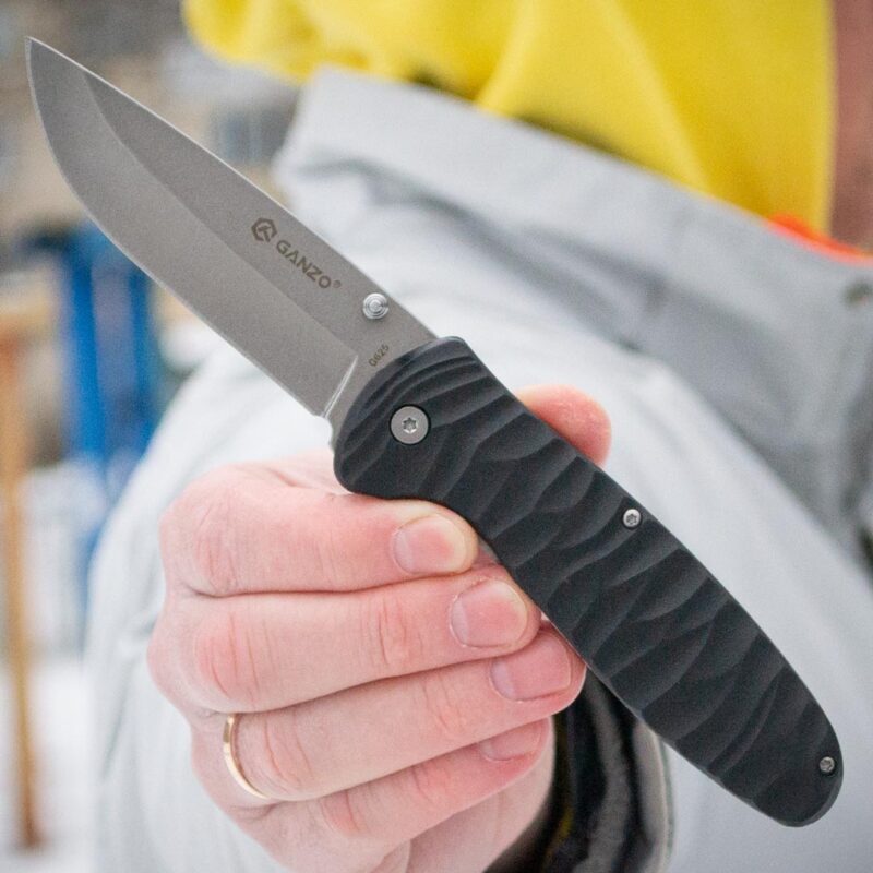 Ніж складаний Ganzo G6252-BK, сталь 440C, рукоять fiberglass