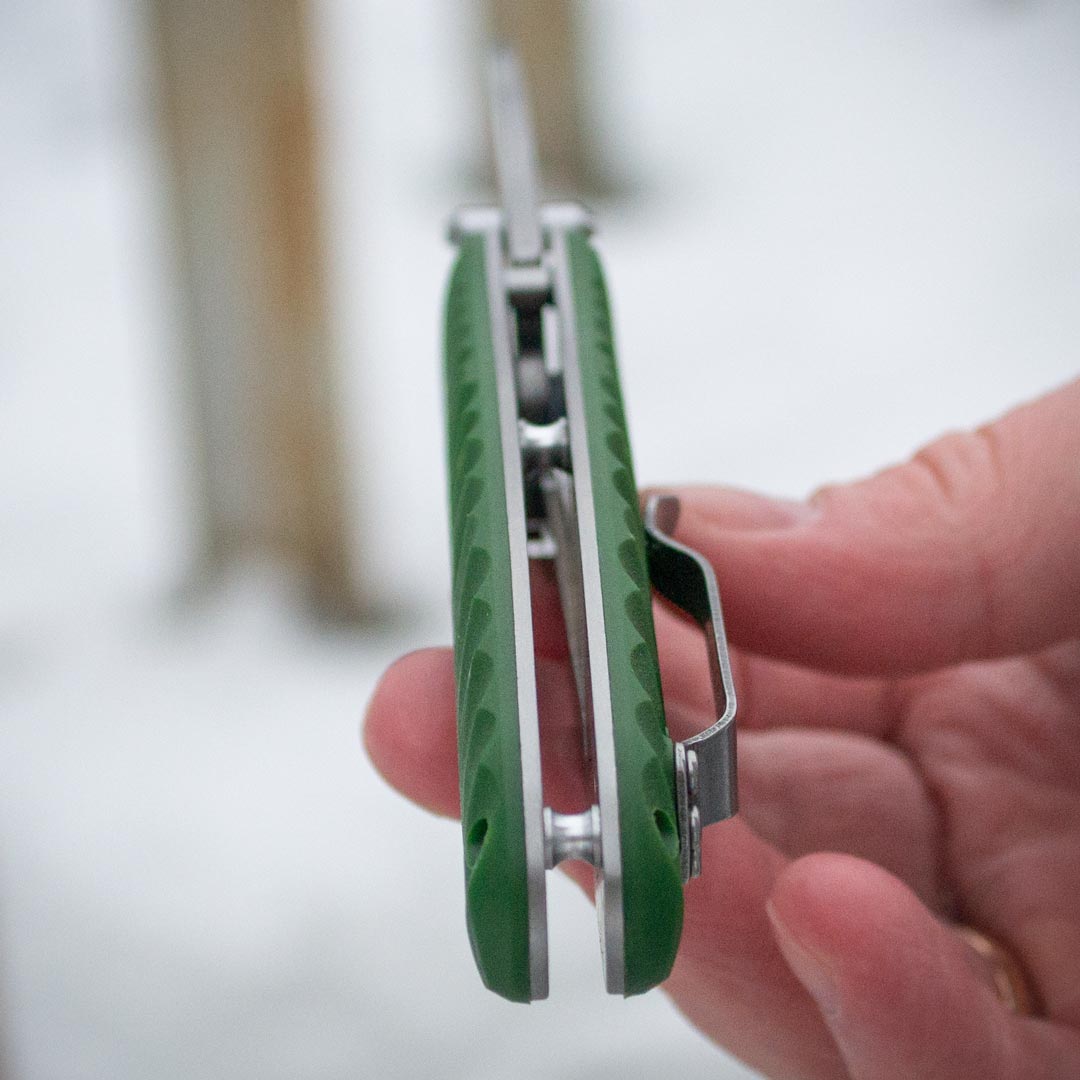 Ніж складаний Ganzo G6252-GR, сталь 440C, рукоять зелена