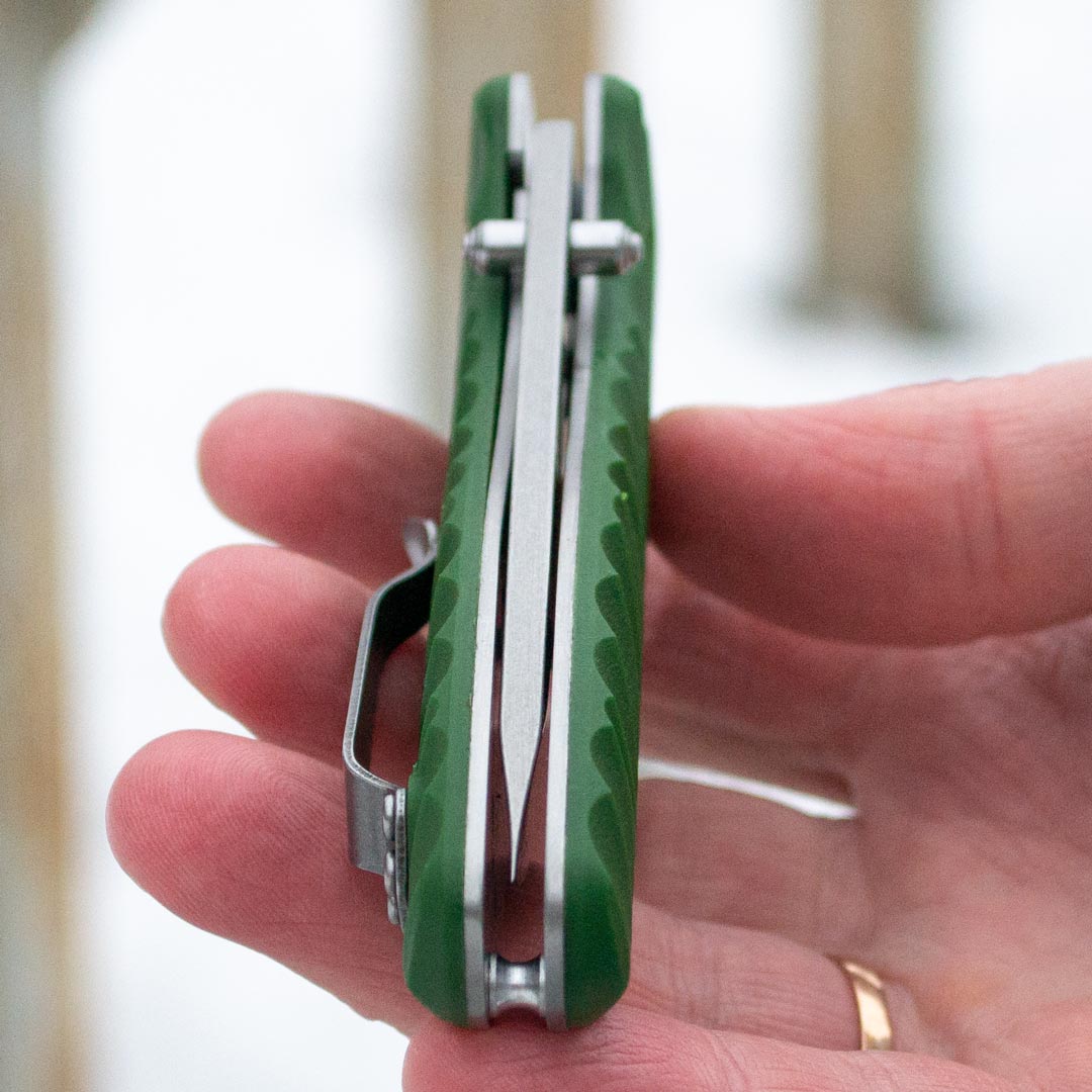 Ніж складаний Ganzo G6252-GR, сталь 440C, рукоять зелена