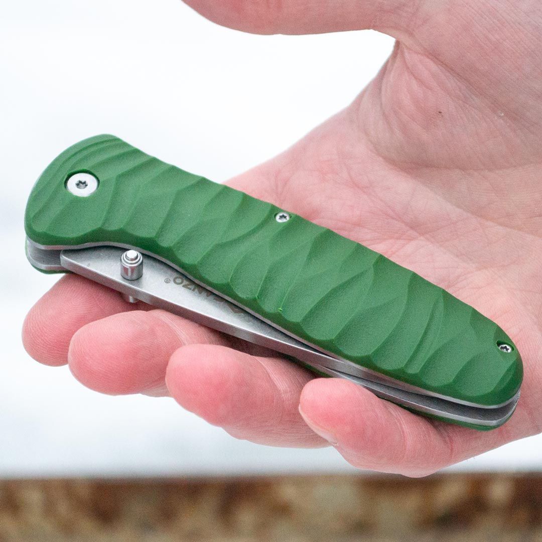Ніж складаний Ganzo G6252-GR, сталь 440C, рукоять зелена