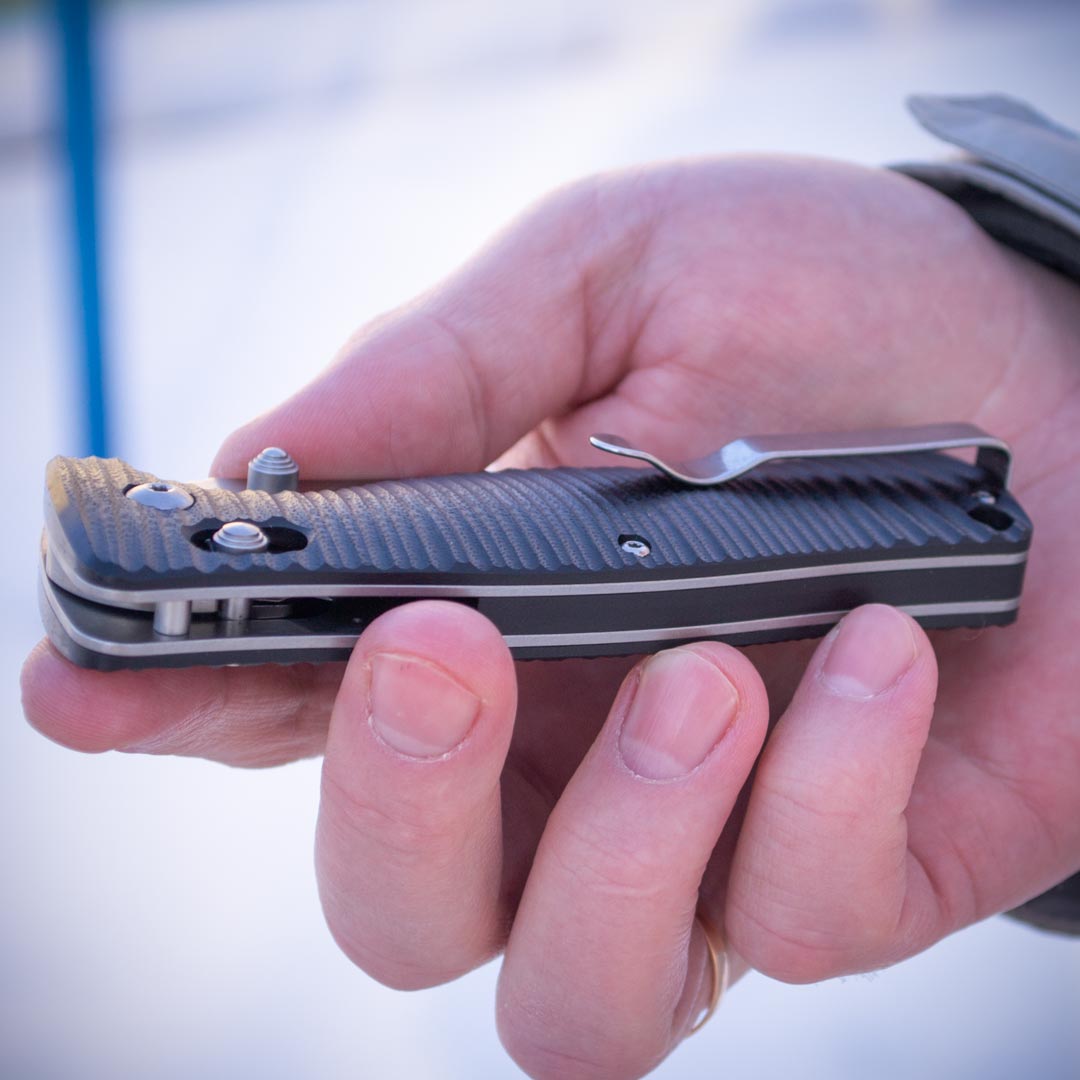 Ніж складаний Ganzo G720-B, сталь 440C, рукоять G10 чорна