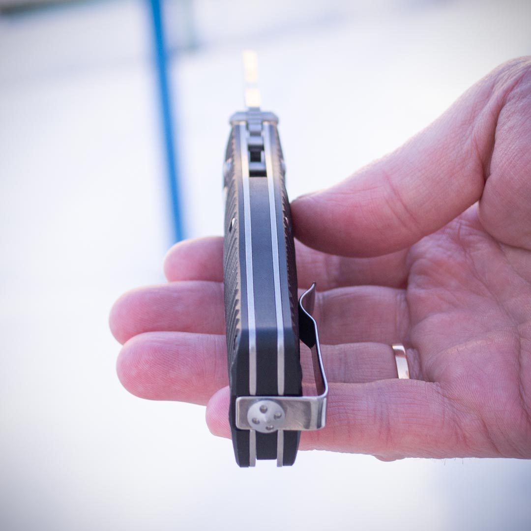 Ніж складаний Ganzo G720-B, сталь 440C, рукоять G10 чорна