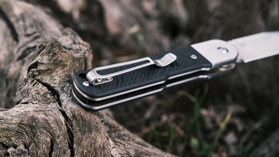 Ніж складаний Ganzo G767-BK — сталь 9CR14, чорна рукоять G10