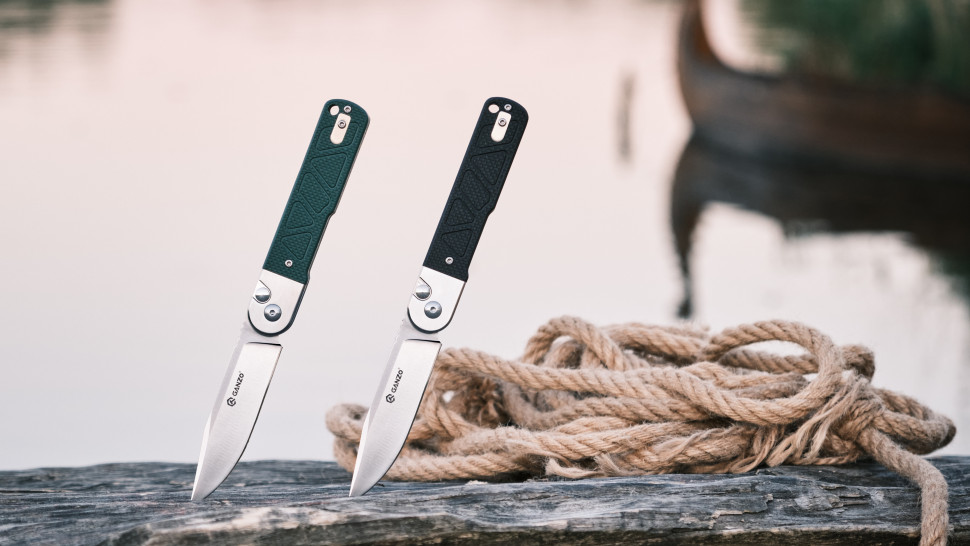 Ніж складаний Ganzo G767-BK — сталь 9CR14, чорна рукоять G10