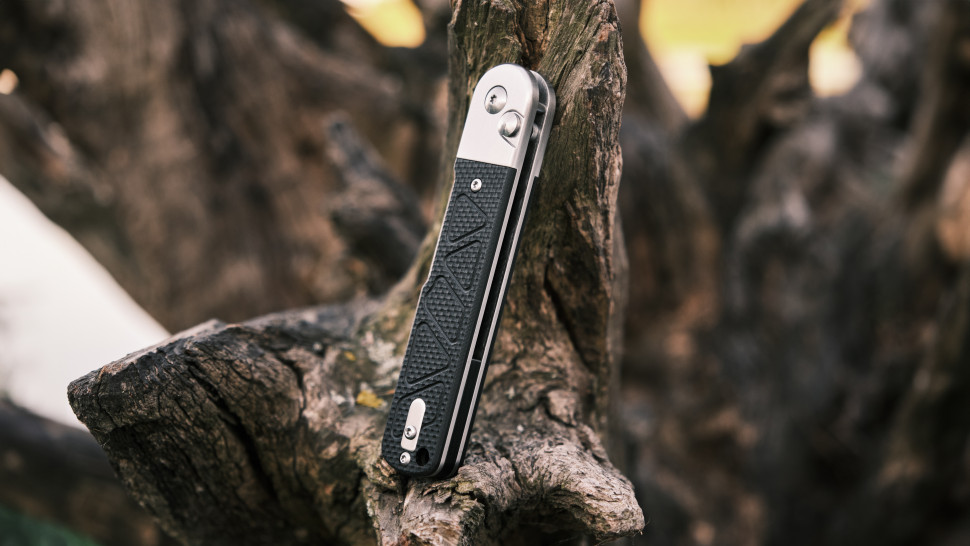 Ніж складаний Ganzo G767-BK — сталь 9CR14, чорна рукоять G10