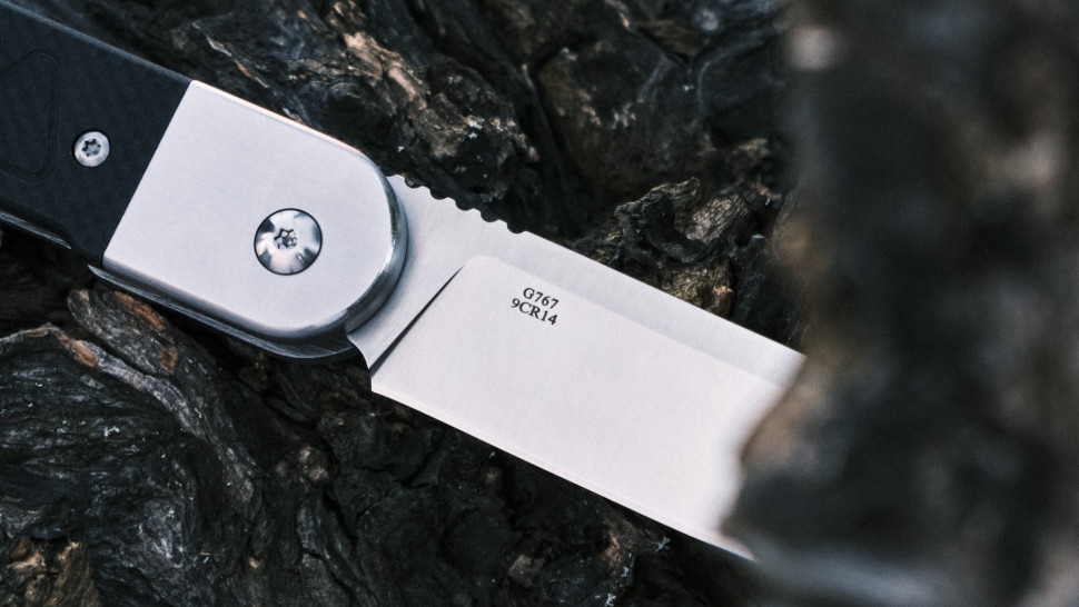 Ніж складаний Ganzo G767-BK — сталь 9CR14, чорна рукоять G10